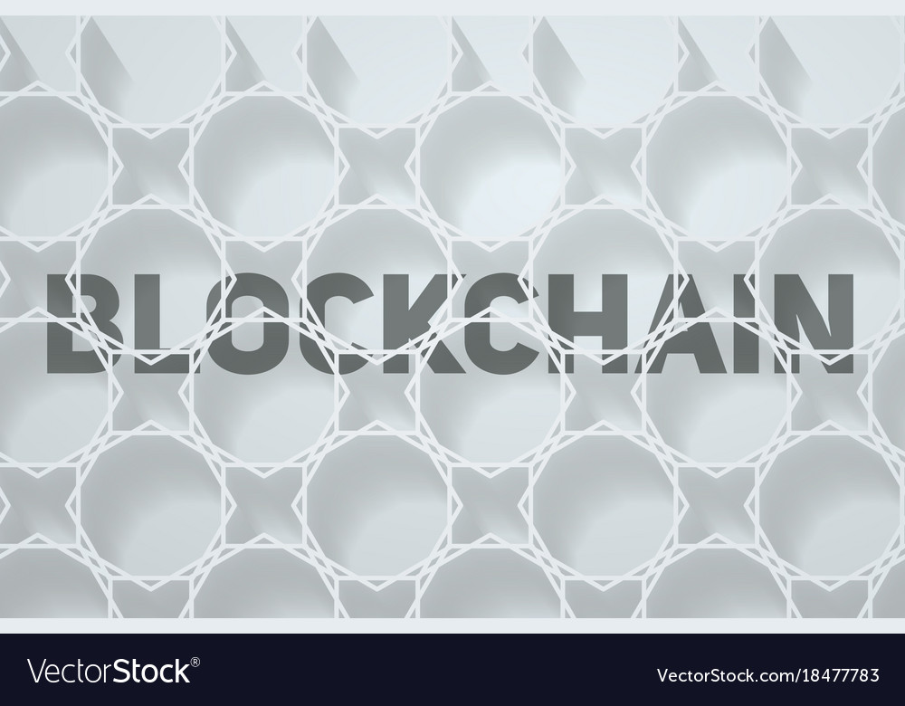 Light digital background of blockchain Royalty Free Vector