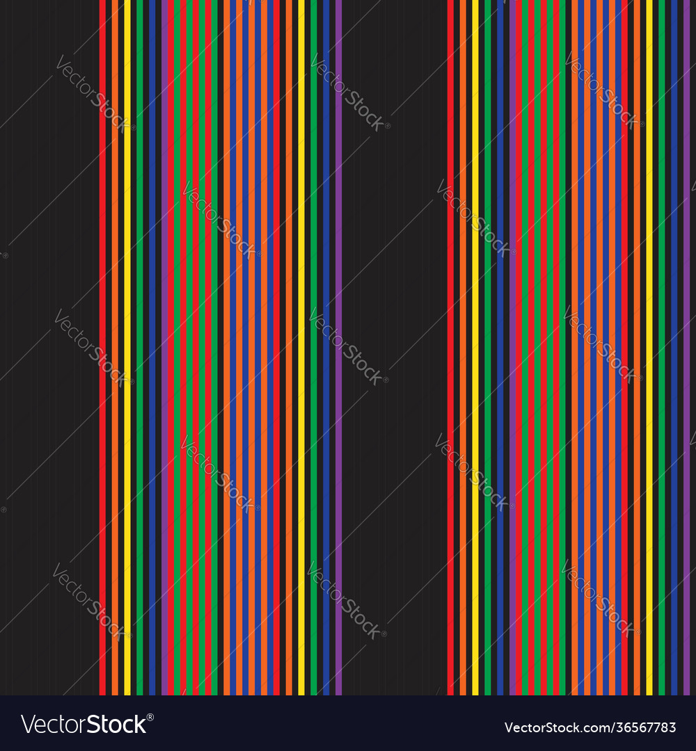 Rainbow stripe seamless pattern background vector image Rainbow stripe seamless pattern background