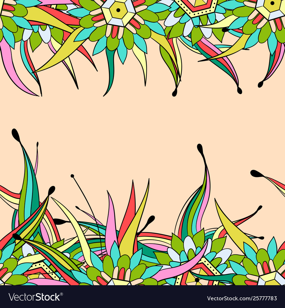Seamless pattern background with abstract leaves