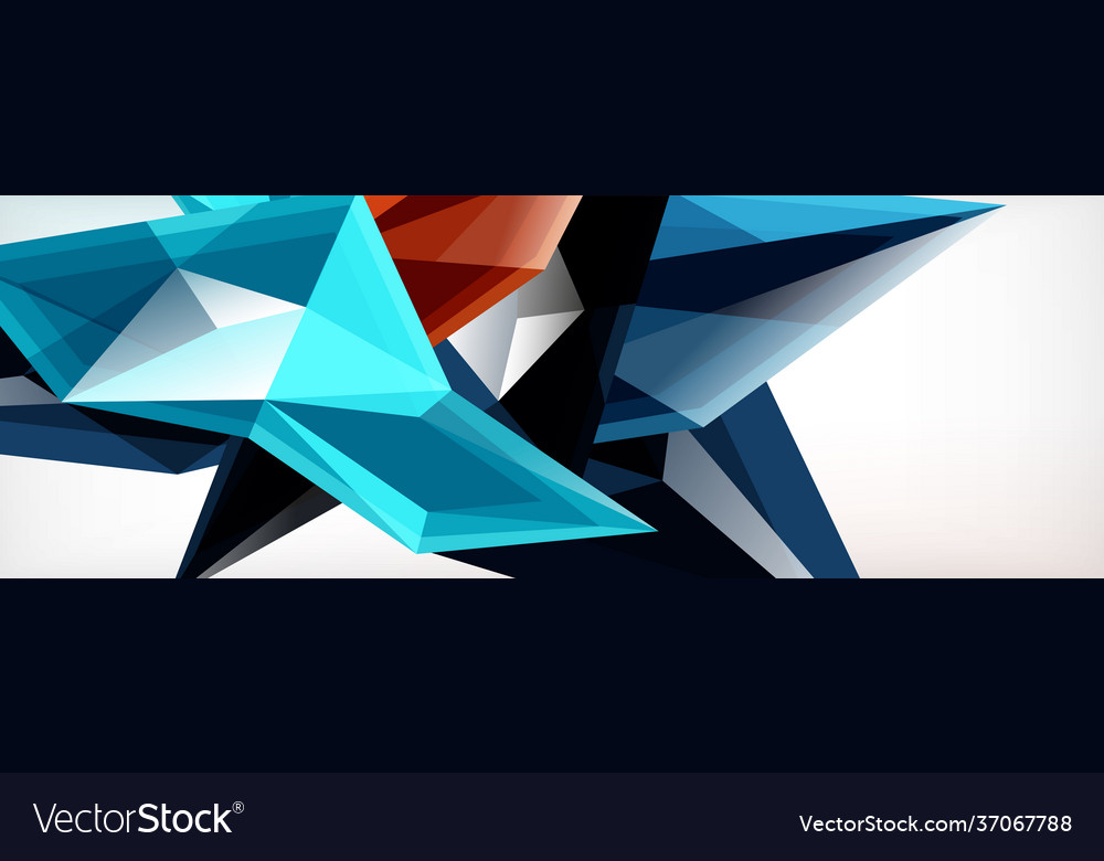 3d triangles and pyramids abstract vector image 3d triangles and pyramids abstract
