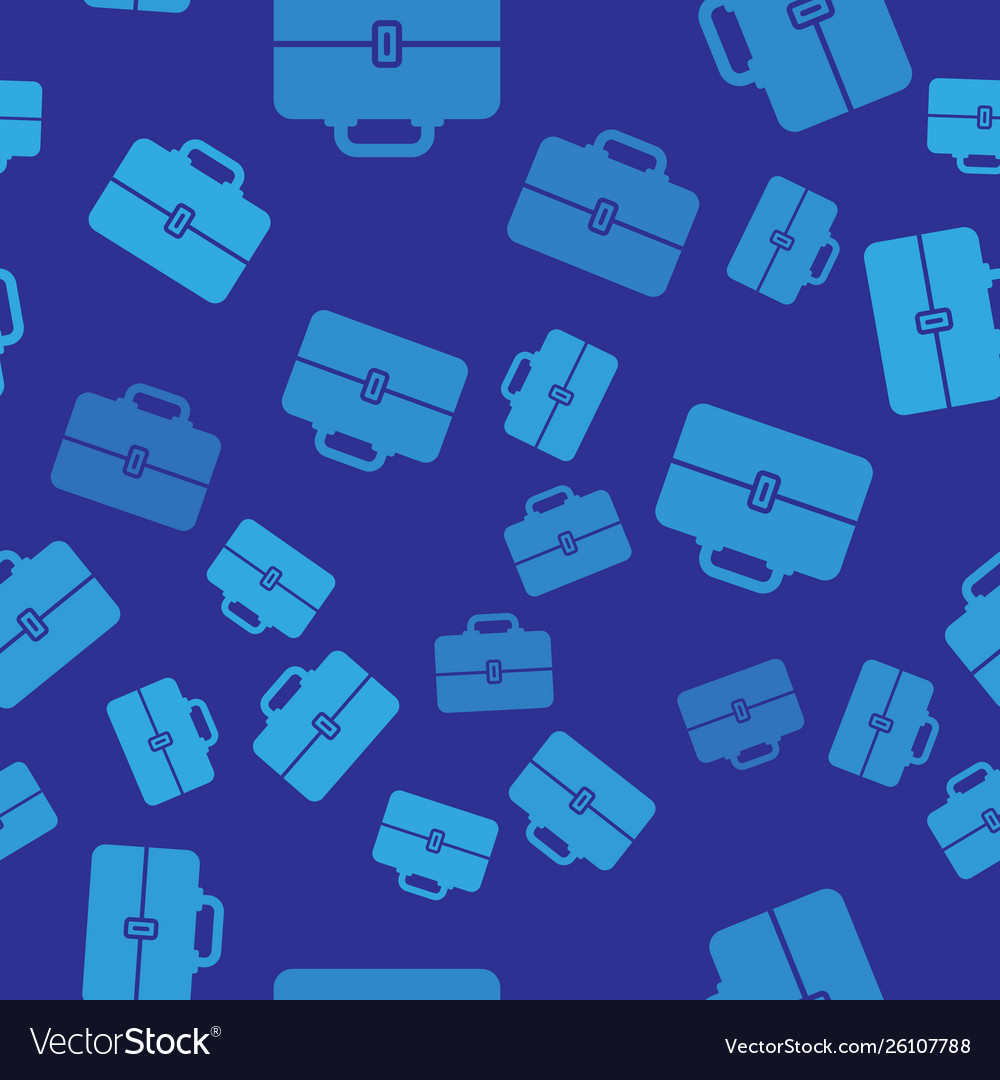 Blue toolbox icon isolated seamless pattern vector image Blue toolbox icon isolated seamless pattern