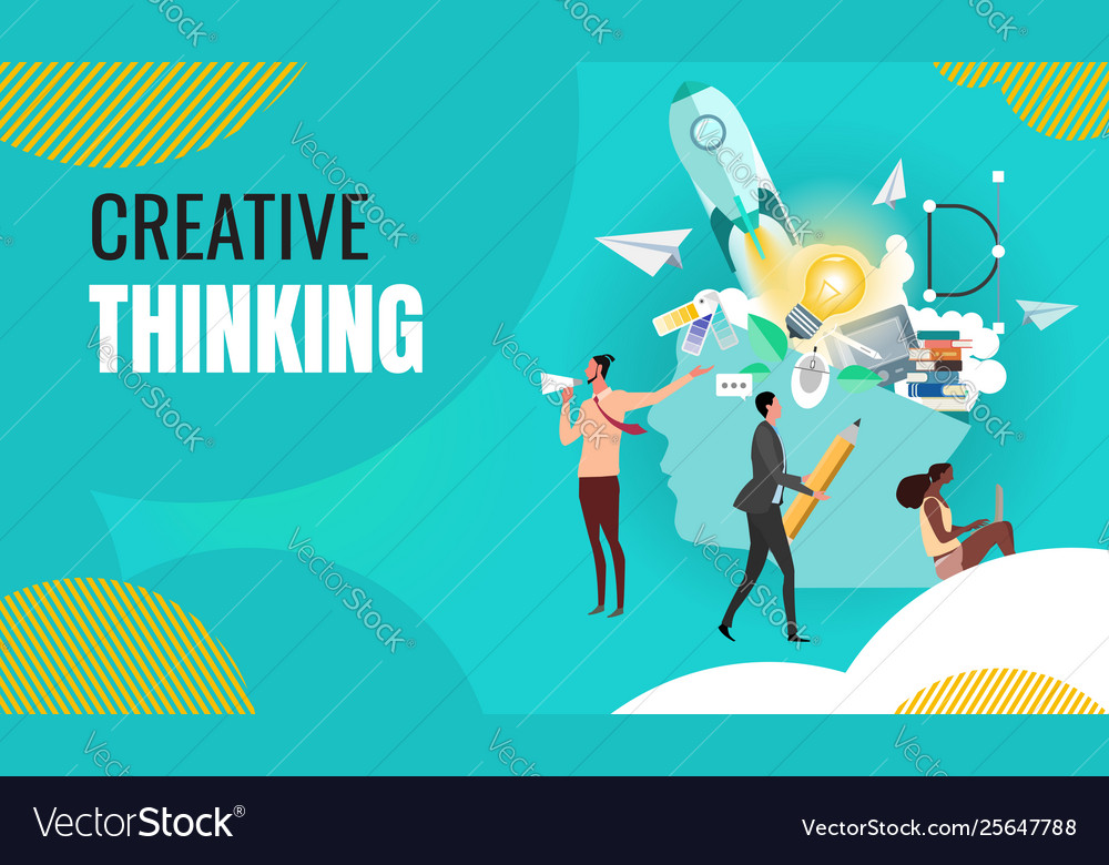 business-creative-thinking-royalty-free-vector-image