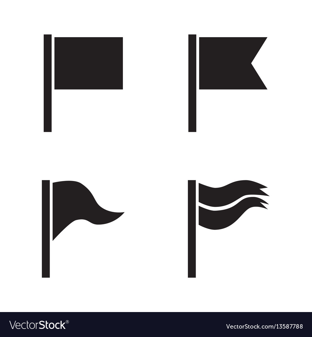 Flag icon set isolated