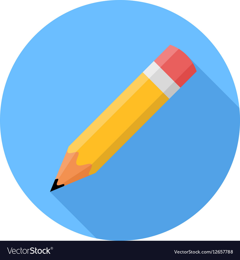 Flat Pencil Icon
