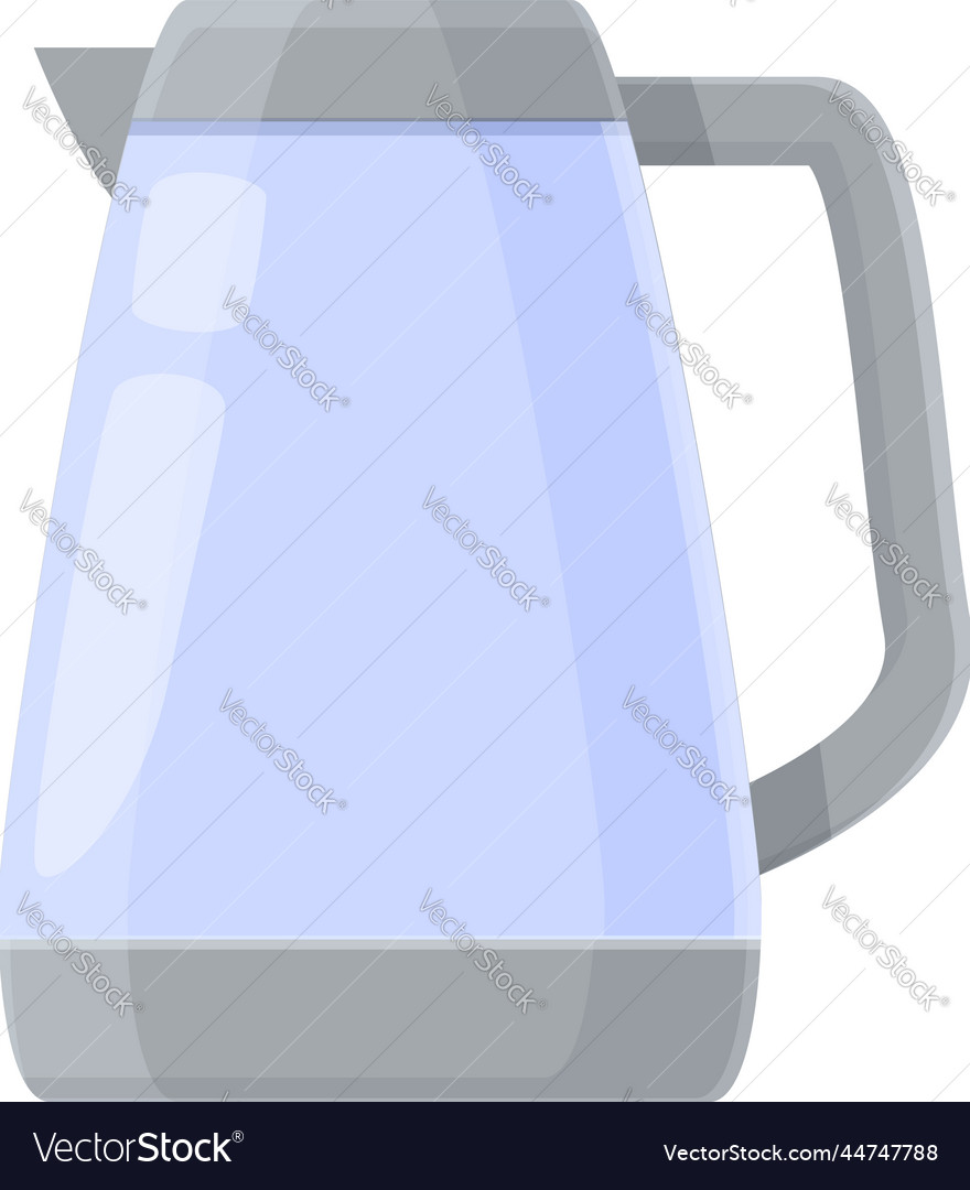 Led kettle icon cartoon water glass Royalty Free Vector