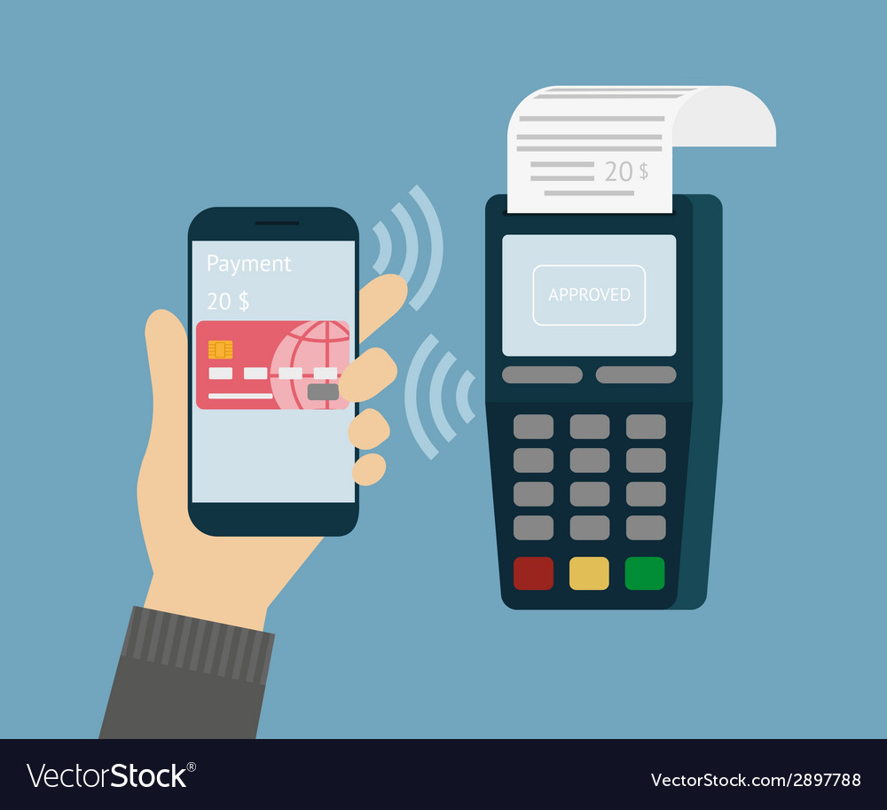 Mobile payment Royalty Free Vector Image - VectorStock