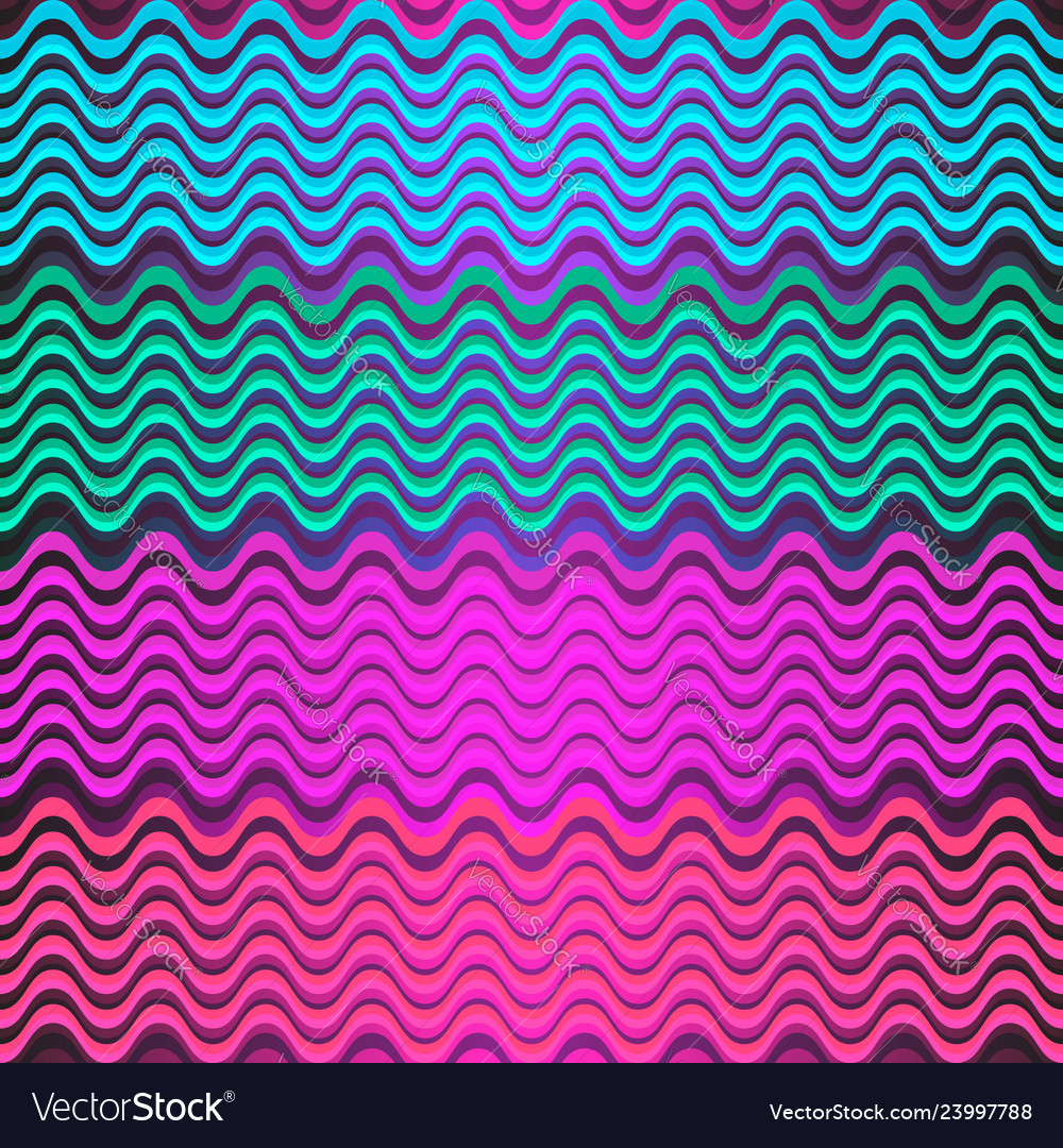 Seamless colorful pattern of multicolored wavy