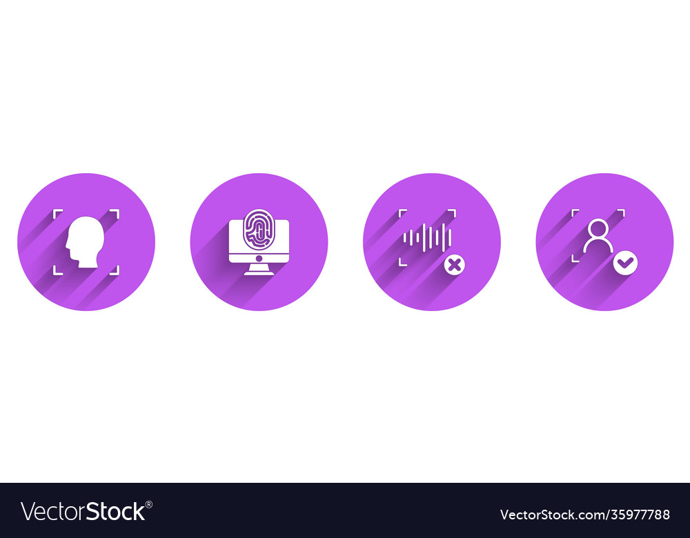 Set face recognition monitor with fingerprint