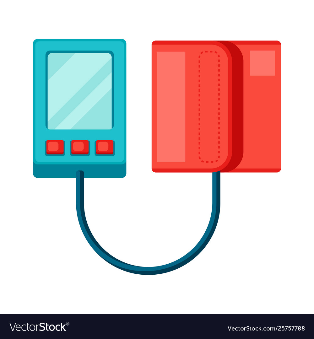 Tonometer icon in flat style