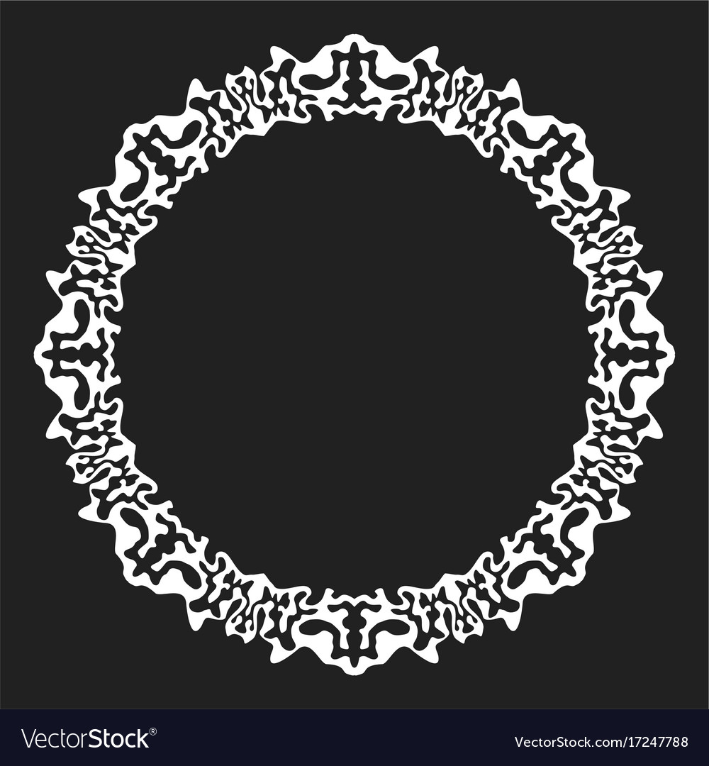 White snowflake frame
