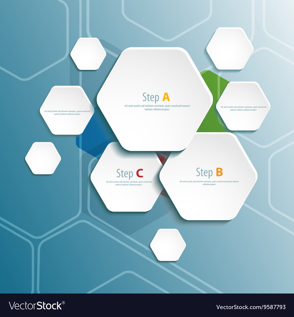 Background polygons cut paper- design template