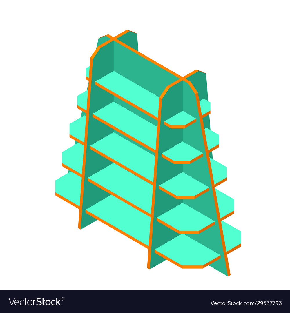 Empty showcase 3d