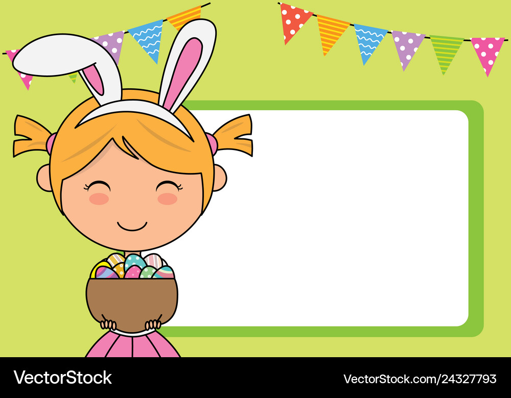 Happy easter card Royalty Free Vector Image - VectorStock