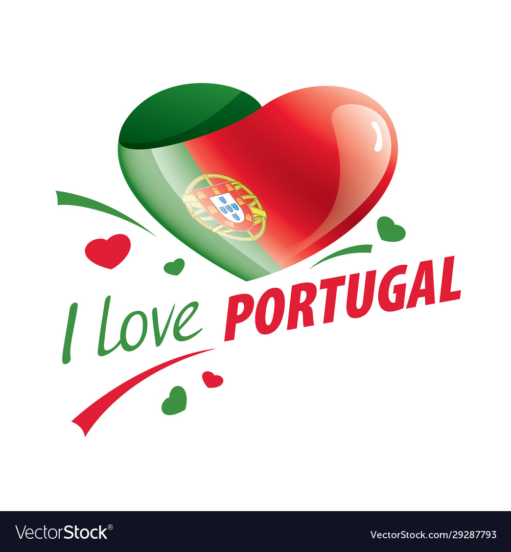 National flag portugal in shape