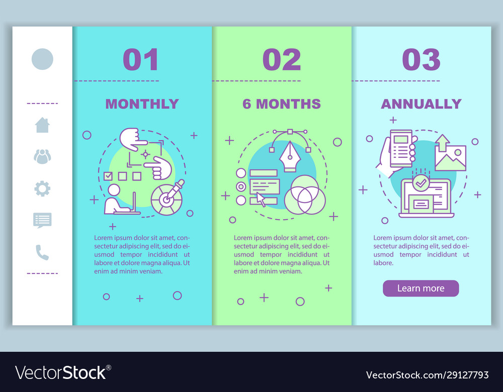 Photo editor subscription onboarding mobile web Vector Image Photo editor subscription onboarding mobile web