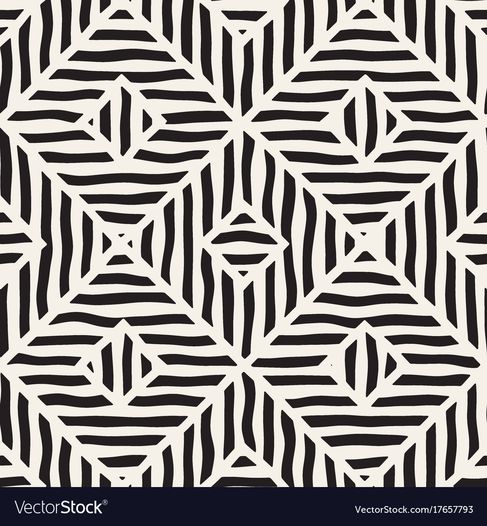 Seamless hand drawn pattern zigzag