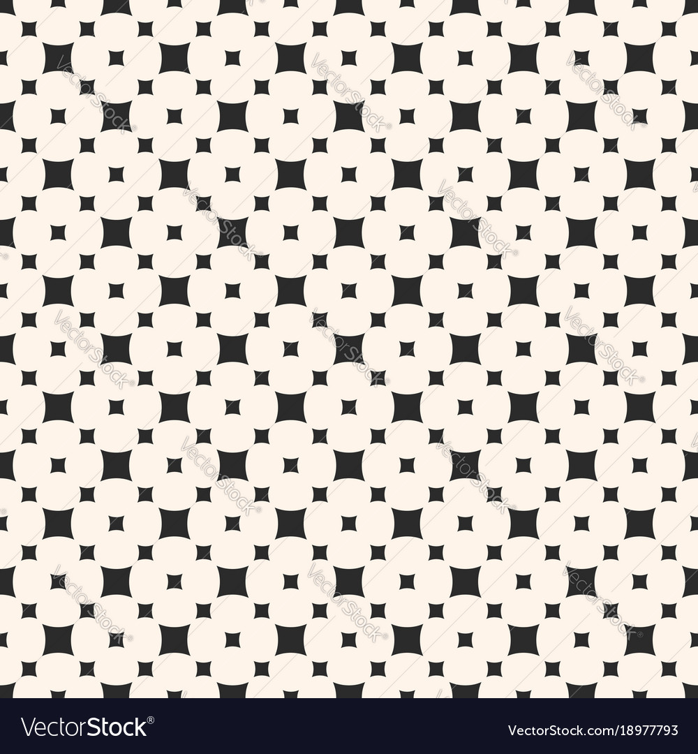 Seamless pattern with smooth rounded squares