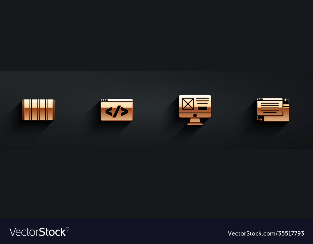 Set color palette guide front end development ui vector image Set color palette guide front end development ui