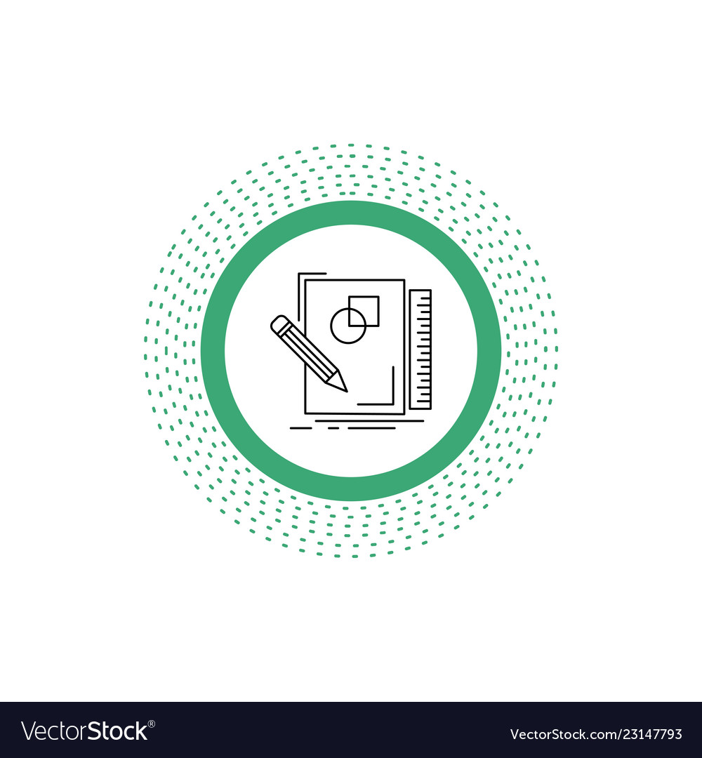 Sketch sketching design draw geometry line icon vector image Sketch sketching design draw geometry line icon