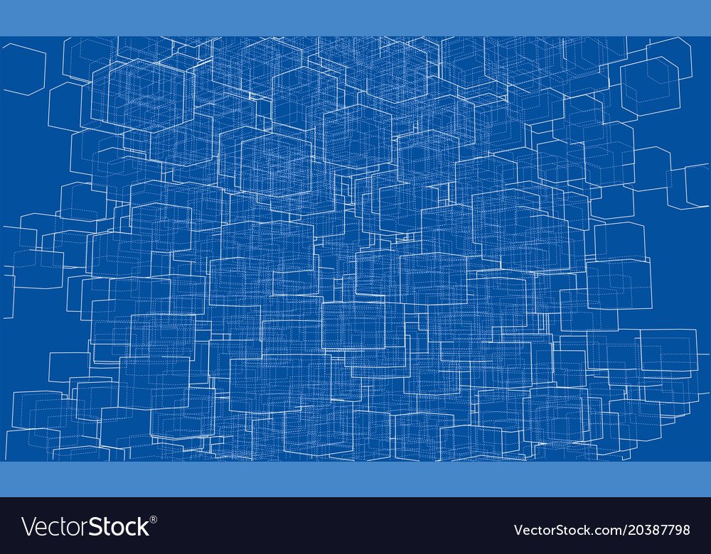 Abstract boxes background Royalty Free Vector Image