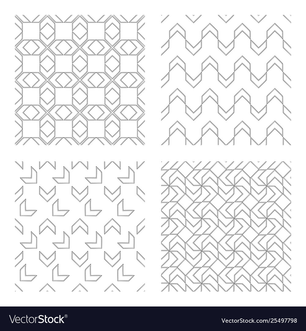 Chevron patterns set