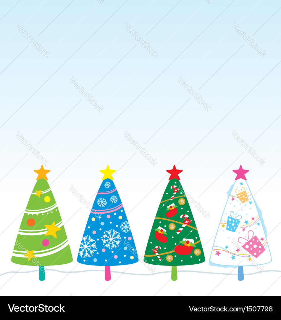 Christmas tree design Royalty Free Vector Image