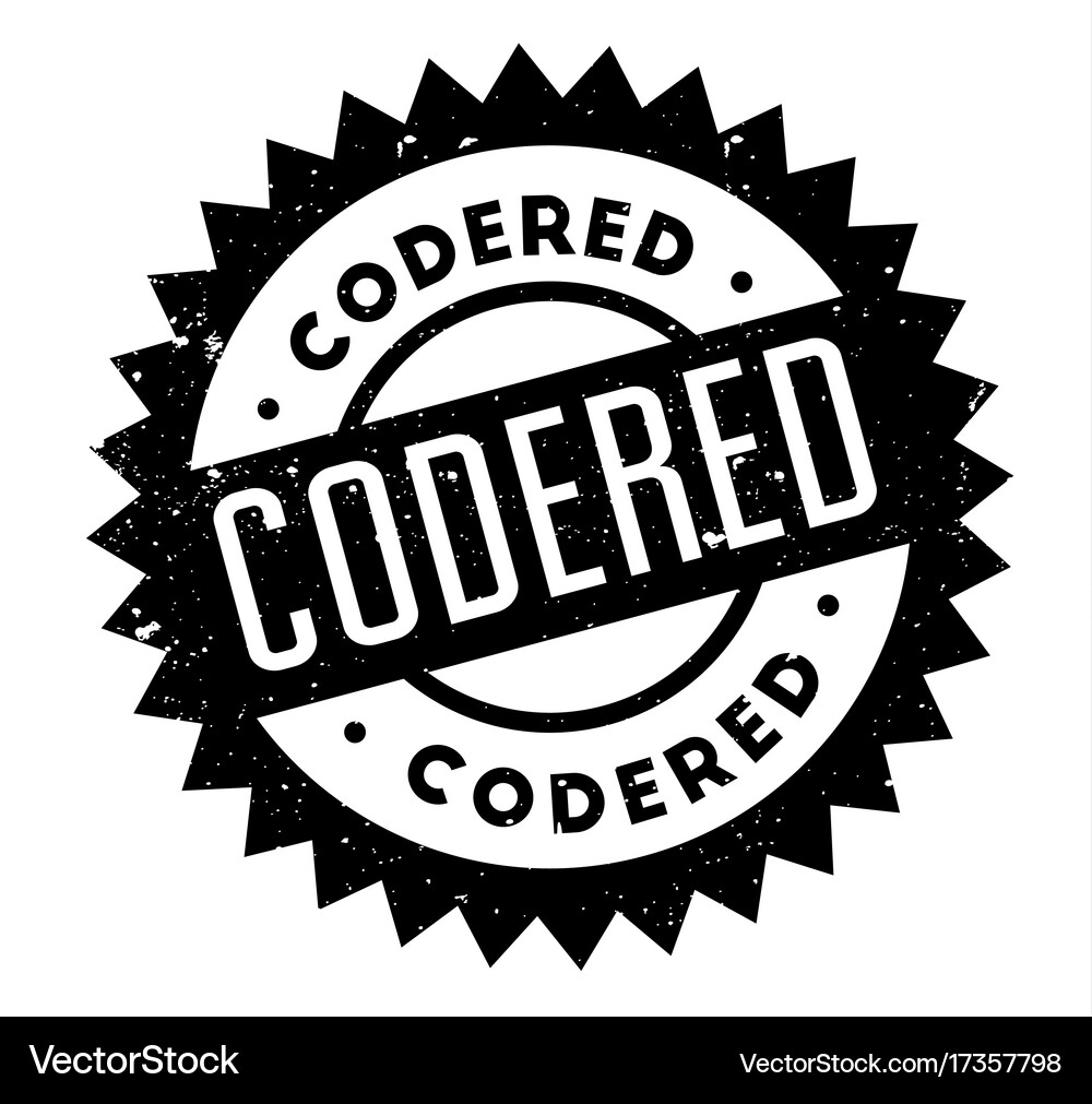 Codered rubber stamp Royalty Free Vector Image