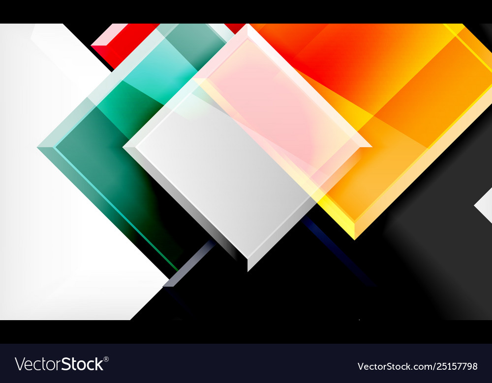 Colorful square and rectangle blocks background vector image Colorful square and rectangle blocks background