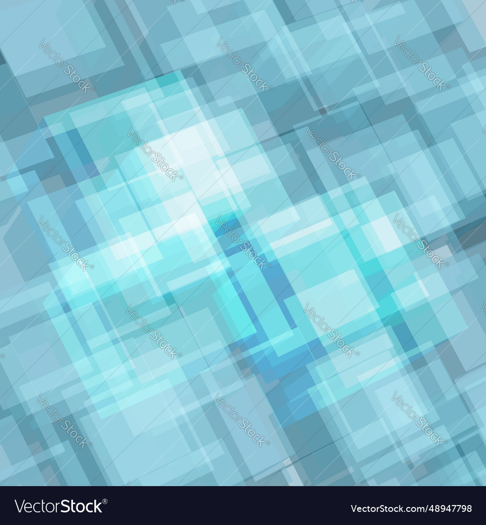 Group of randomly placed transparent cubes vector image Group of randomly placed transparent cubes