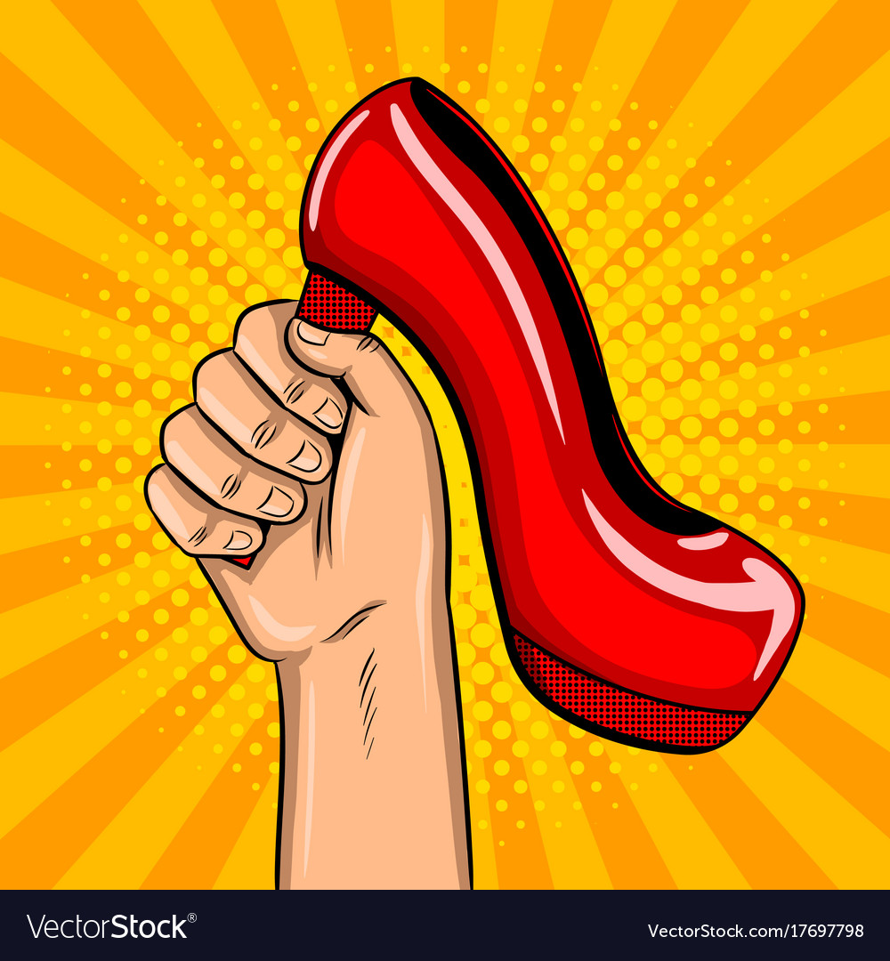 High Heel Shoe Pop Art Icon Vector Illustration Design Royalty Free SVG,  Cliparts, Vectors, and Stock Illustration. Image 98636602.