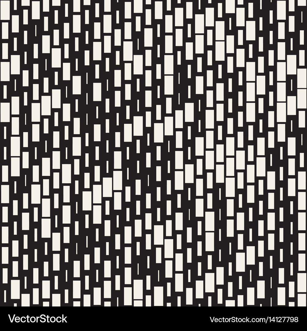 Seamless black and white irregular dash Royalty Free Vector