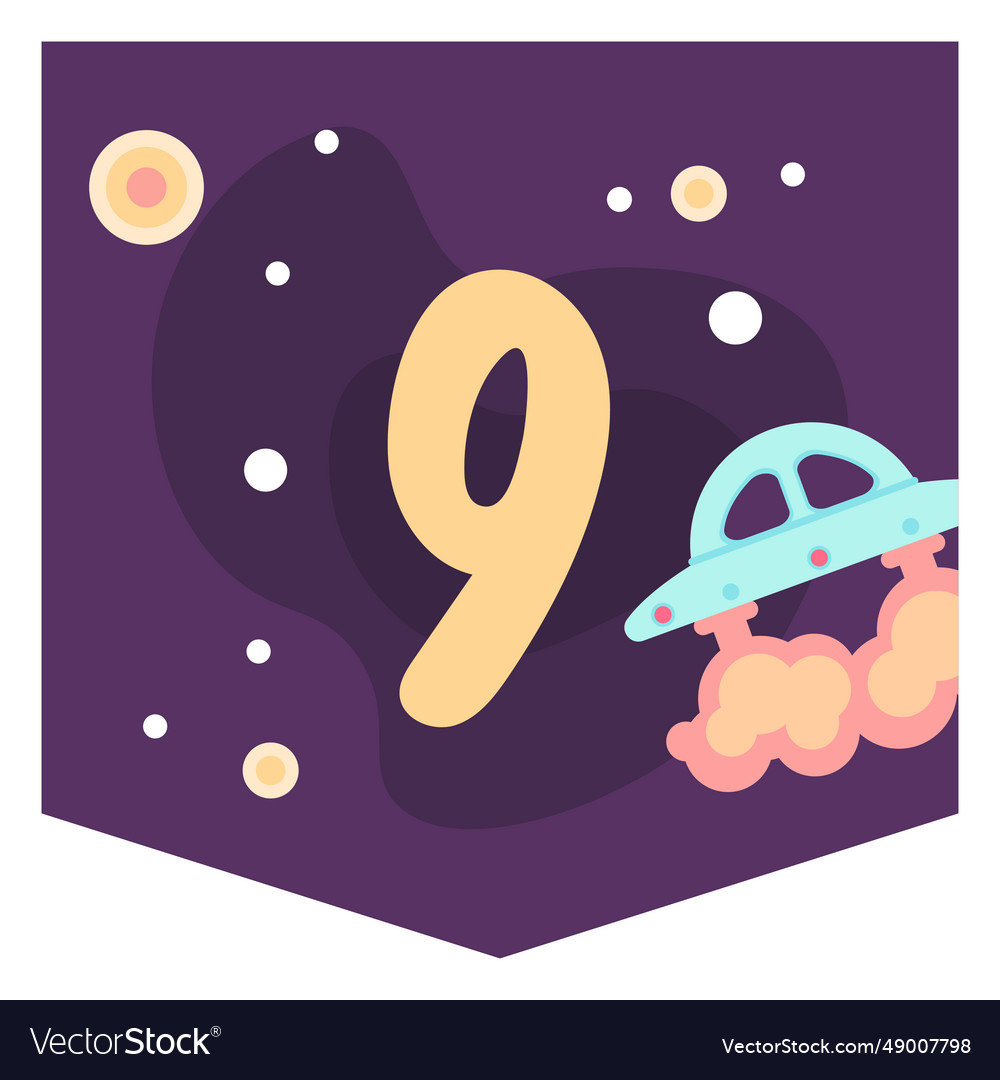 Space number 9 banner