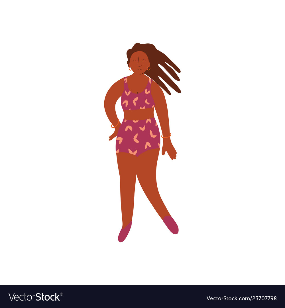 Young African American Woman With Dreadlocks Vector Image