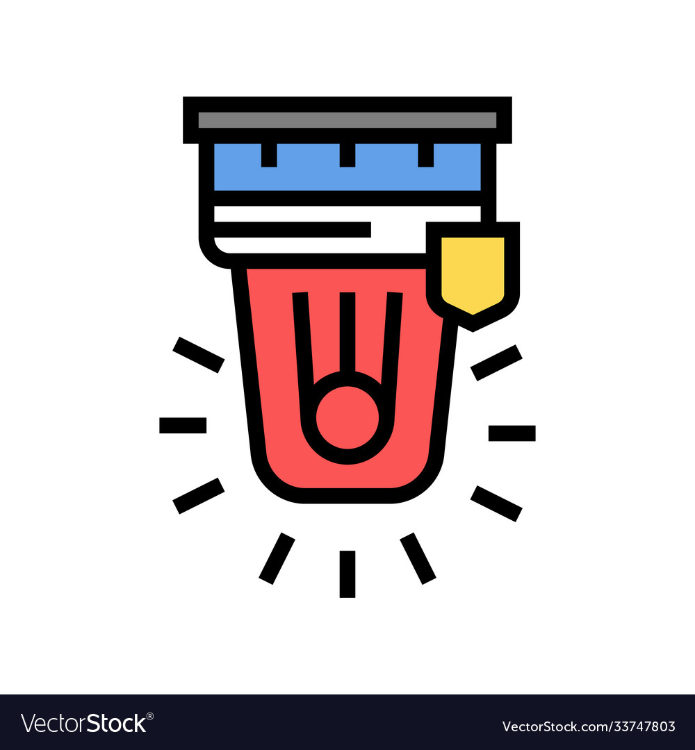 Alarm signalization color icon isolated