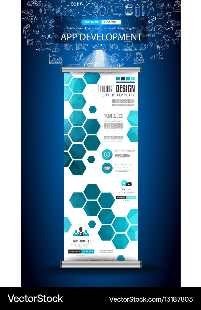App Development Infpgraphic Concept Background Vector Image