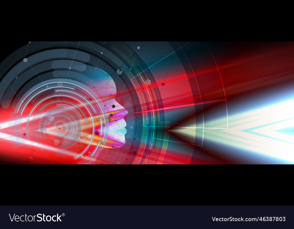 Artificial intelligence technology web background