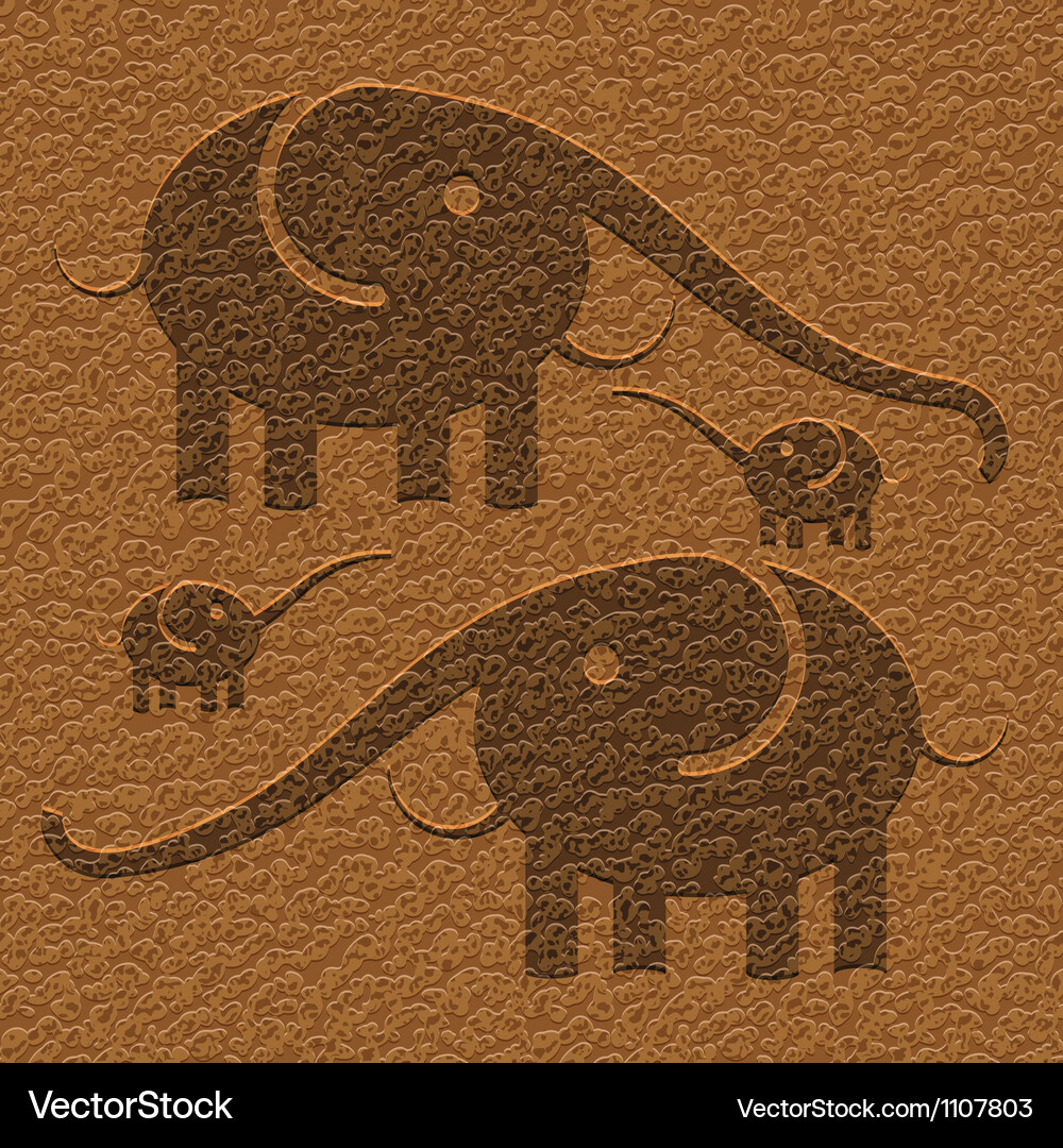 Elephants Royalty Free Vector Image - VectorStock