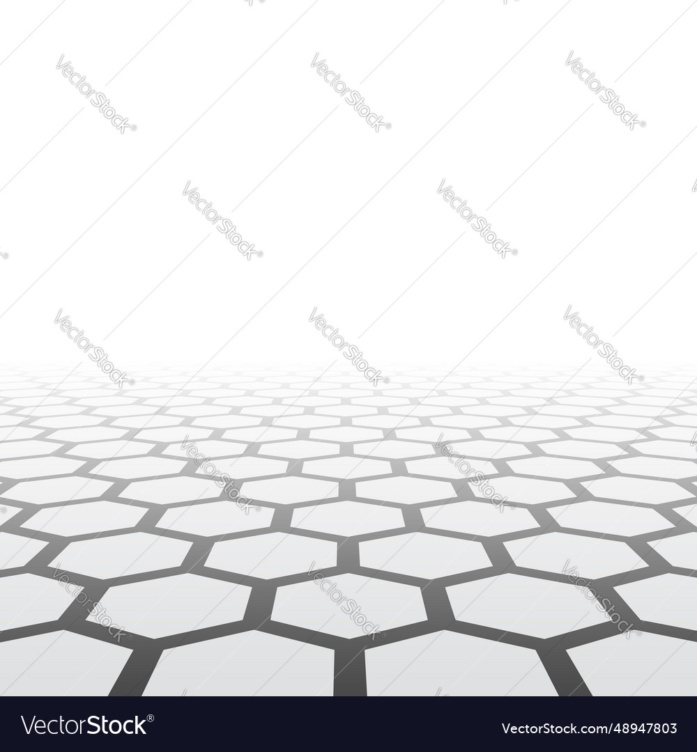 Hexagonal Tiles That Makes A Surface Royalty Free Vector