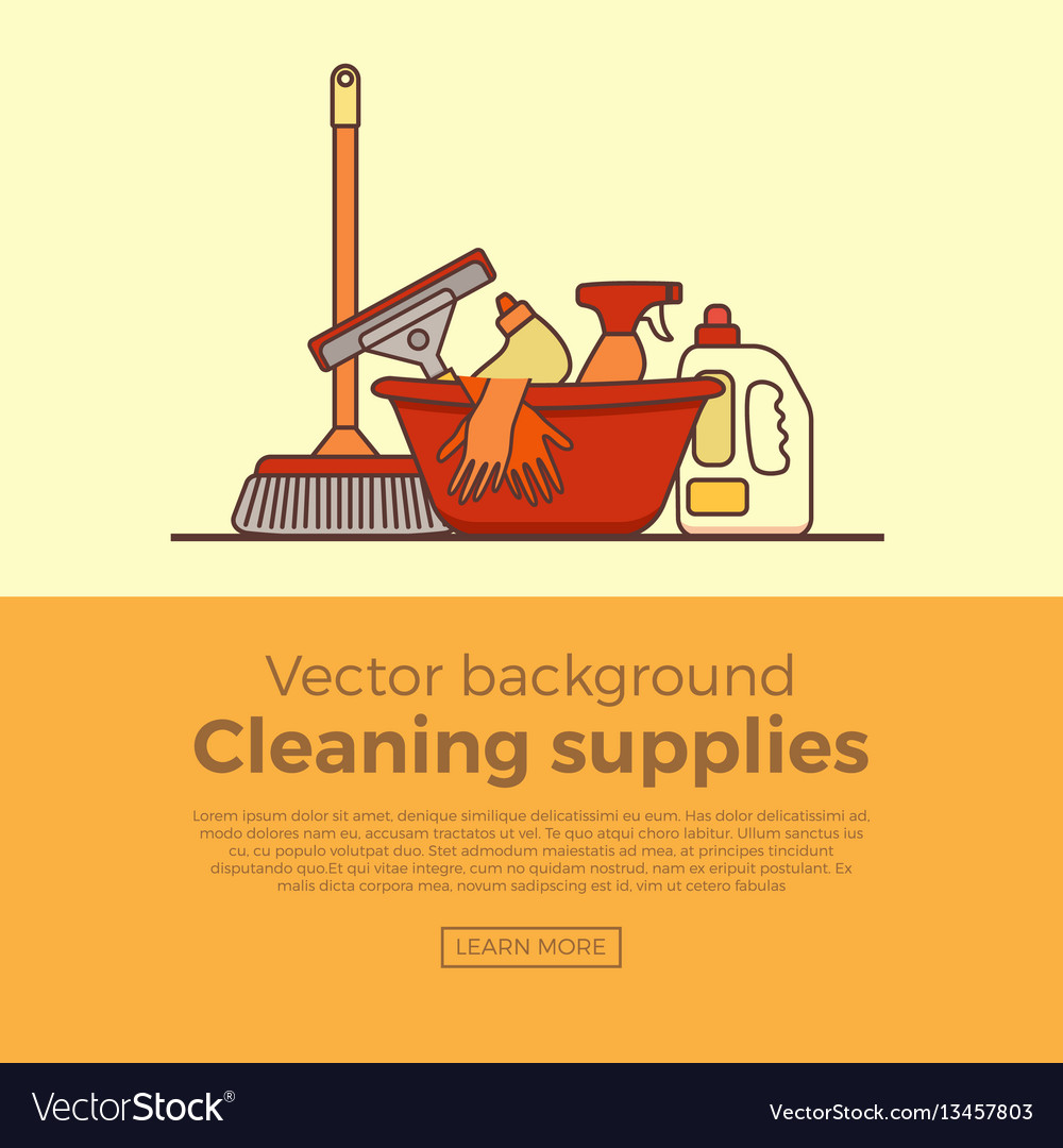 Household cleaning supplies