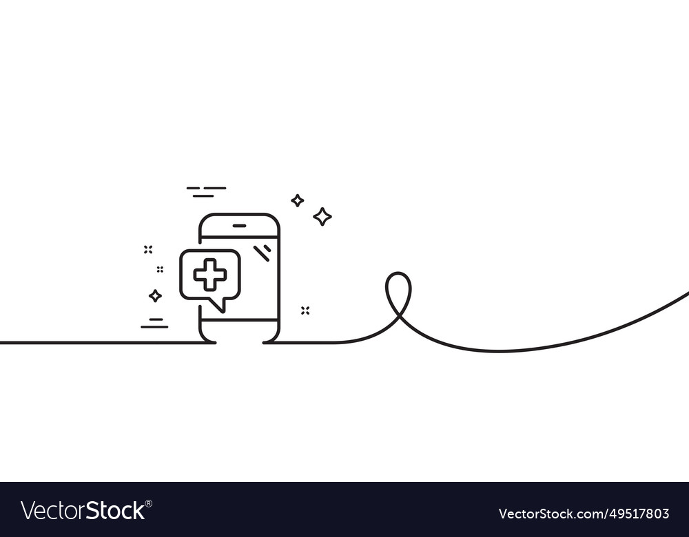 Medicine phone line icon mobile medical help sign