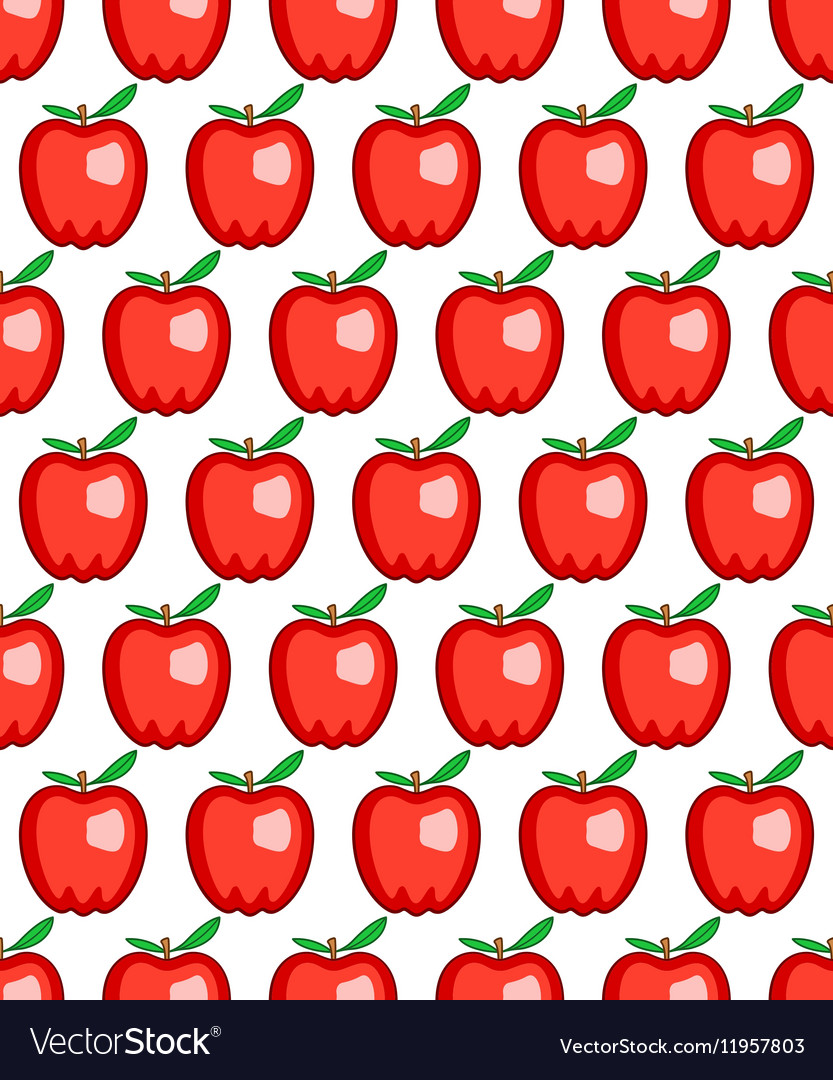 Red apple pattern