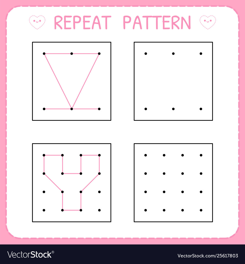 Repeat pattern educational games for practicing