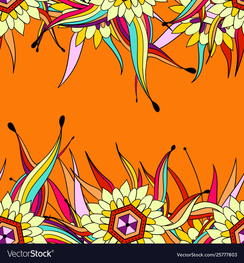 Seamless pattern background with abstract leaves