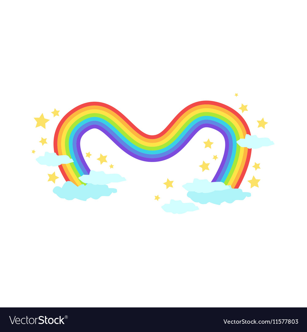 Shaped rainbow icon