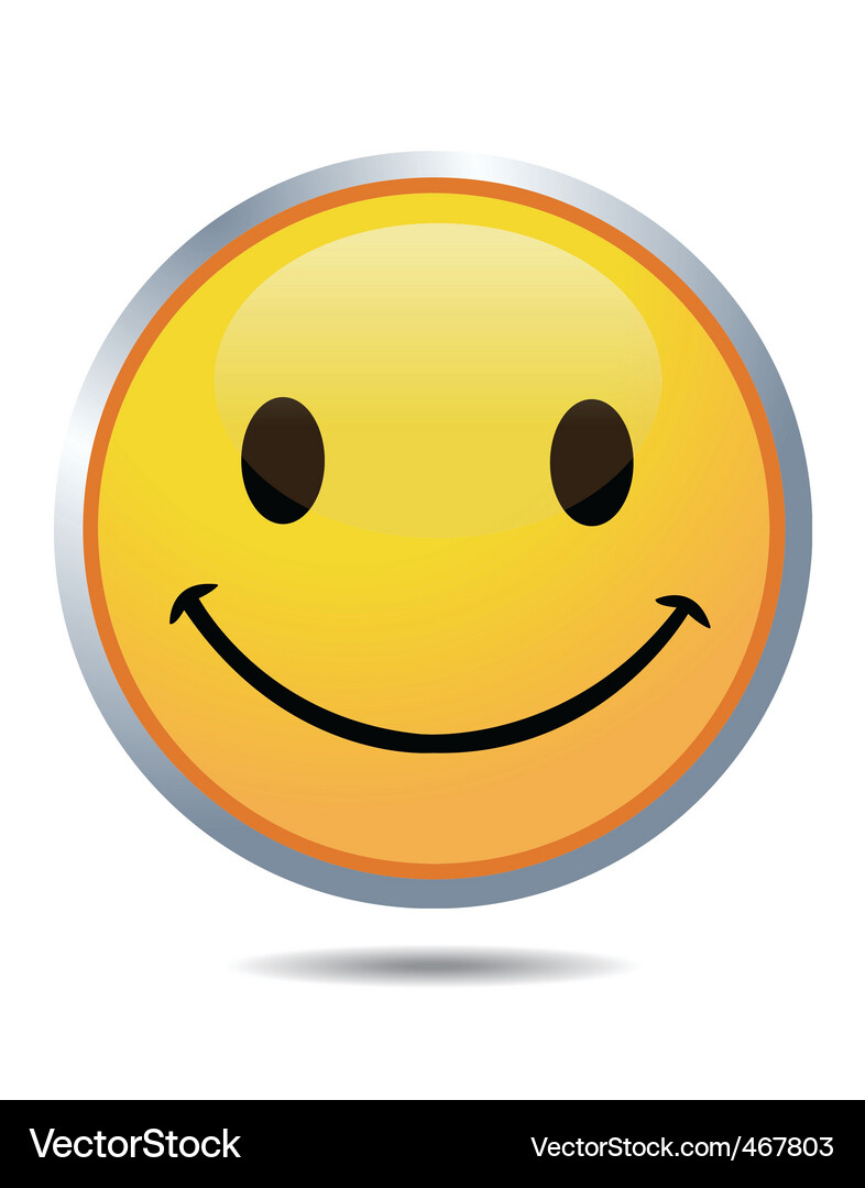 Smiling Face Icon Royalty Free Vector Image - VectorStock