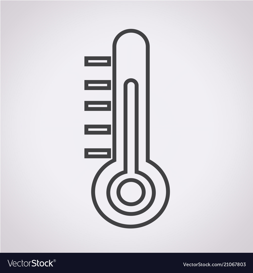 Thermometer icon vector image Thermometer icon