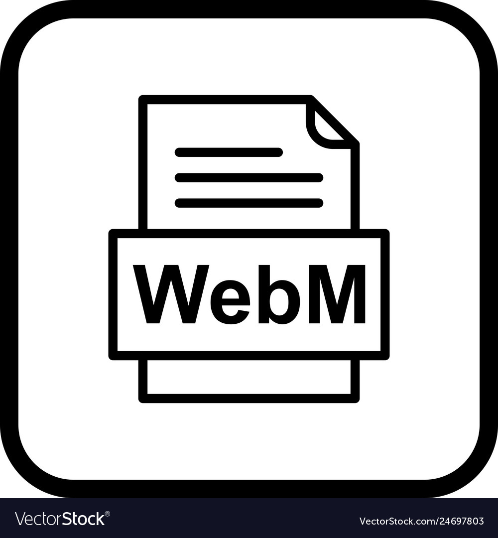 Webm file document icon