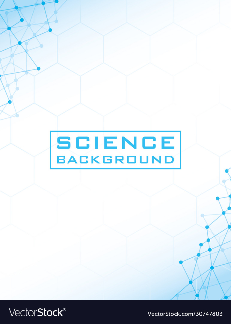 White science background with lines structures vector image White science background with lines structures