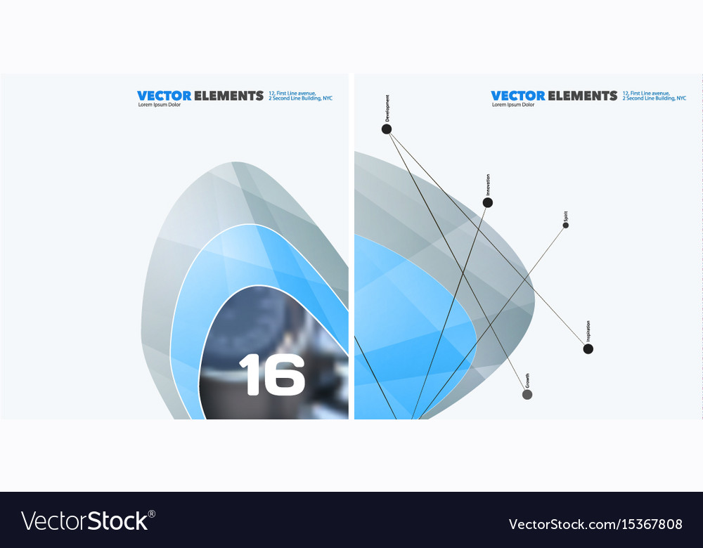 Abstract design elements for graphic layout