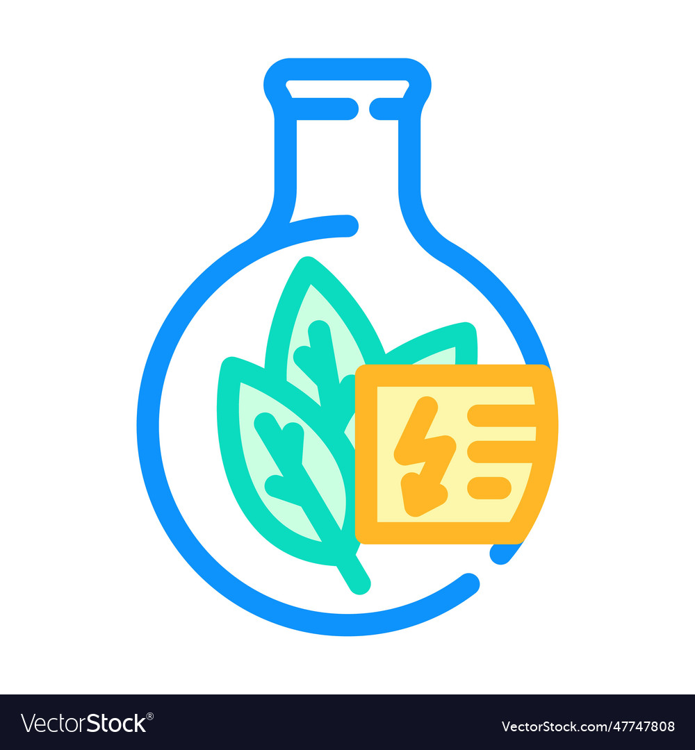 Biomass energy environmental color icon